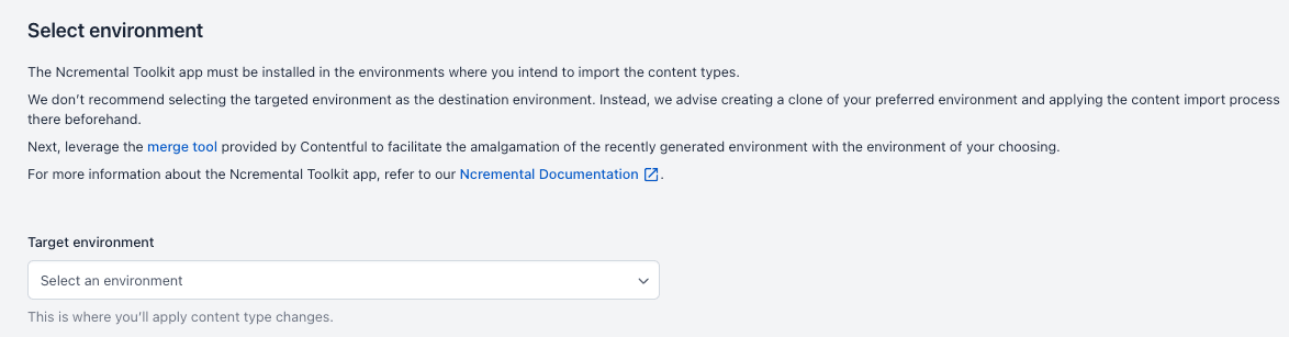 Ncremental toolkit target